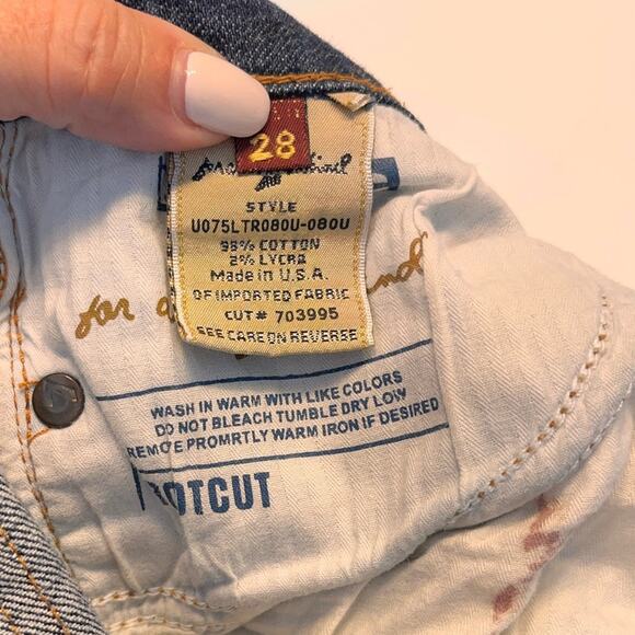 7 for all Mankind Women’s Bootcut Jeans Size 28 Dark Wash - Picture 7 of 10